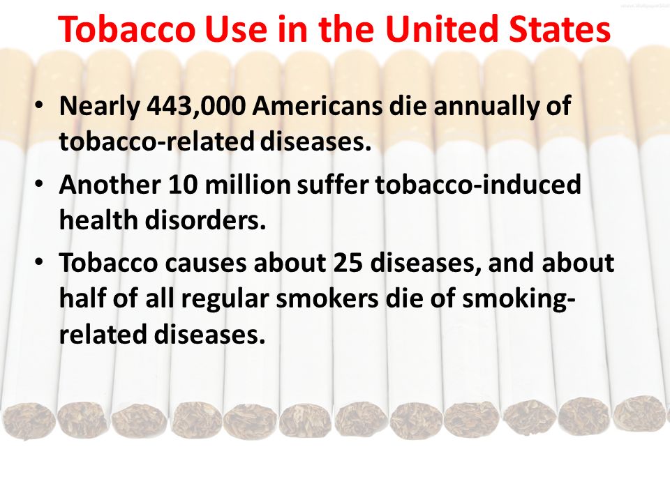 The Toll of Tobacco in the United States